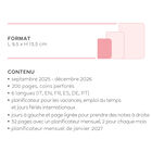Agenda 16 Mois Semainier - Small avec Carnet - 2025/2026, , zoo